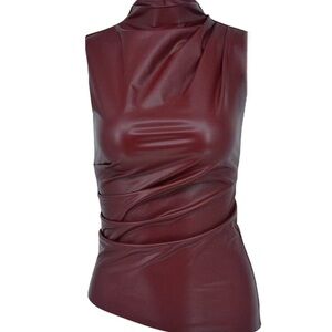 Elegant Burgundy Sleeveless Top